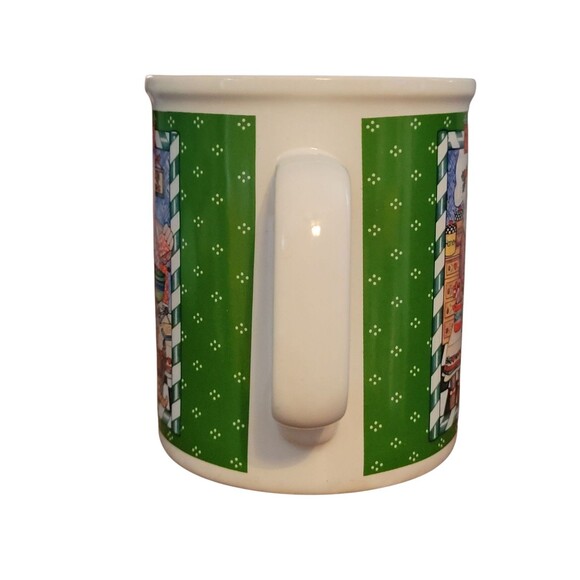 Enesco Chris Davenport Coffee Cup Christmas 1990 Korea Santa Baking - Picture 5 of 7
